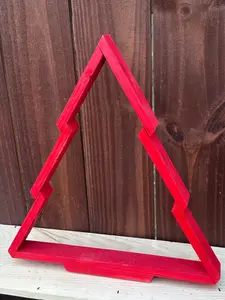 Handcrafted Wooden Christmas Tree – 18" x 16" x 2"