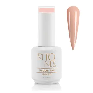 Rubber Base Gel #08 - Caramel Drip | Nude | UV/LED | 15 mL / .50 fl oz