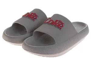CocaCola COKE Logo Pillow Slides for Men  UltraSoft DualSize Comfort QuickDry Sandals (Adult)