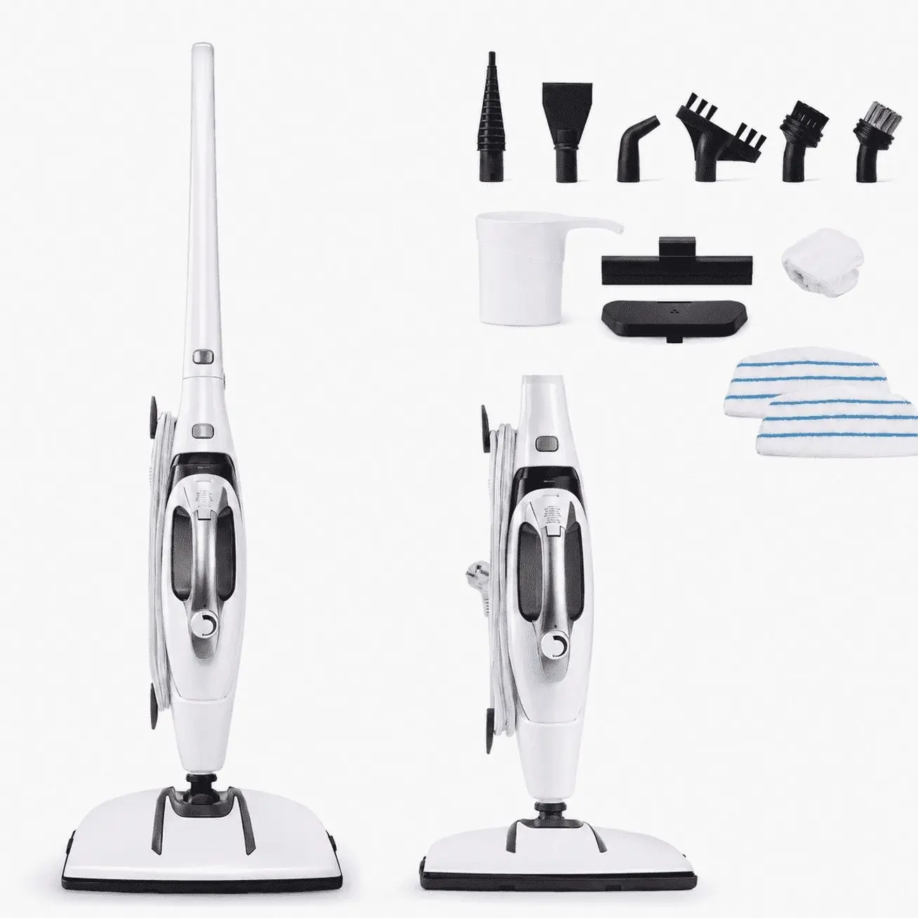 GLEEHILL 10- in- 1 Steam Mop,Foldable Detachable Handheld Steamer ,Use for Home , Carpet, Wall ,Kitchen Cleaning