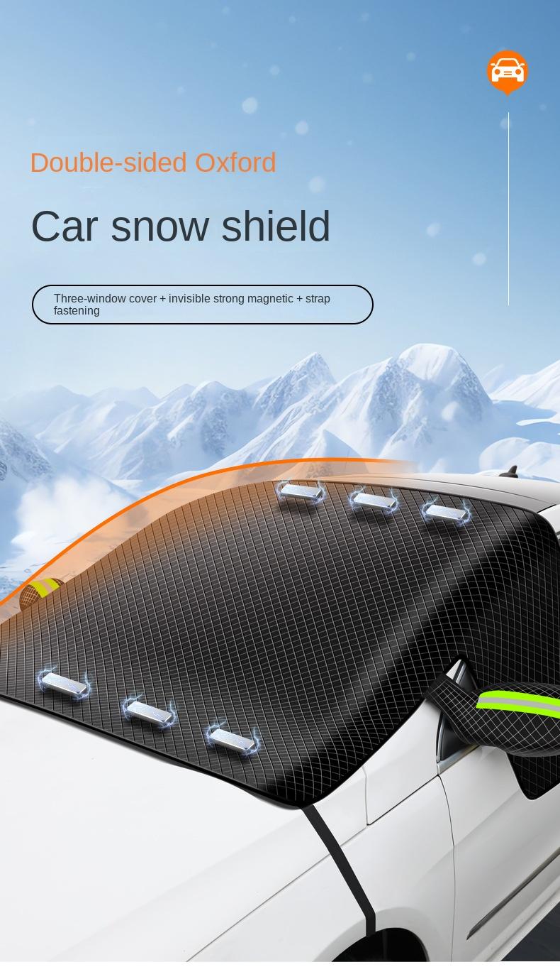 Car windshield anti-snow and anti-frost cover with rearview mirror cover, suitable for most vehicles, sedans, SUVs, etc., can be used in all seasons Car windshield anti-snow and anti-frost cover with rearview mirror cover, suitable for most vehicles, sedans, SUVs, etc., can be used in all seasons