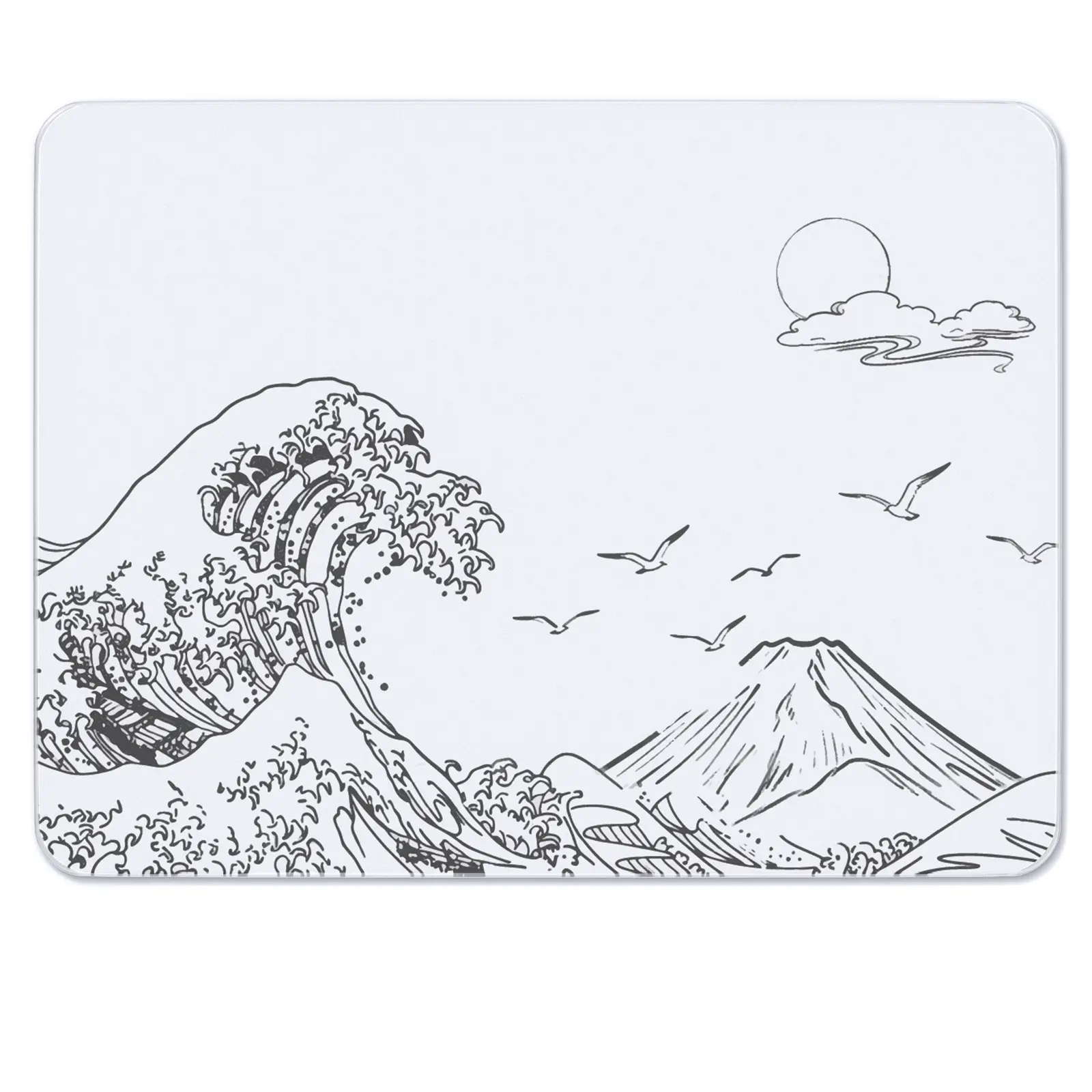 ATTACK SHARK CM05SE Tempered Glass Mousepad, Made for Gaming, Ultra Smooth Nano-Textured Surface, Precision Speed Control, 16.1" L x 12.2" W Computer Accessory tiktokshopbacktoschool,back to school,back to school haul