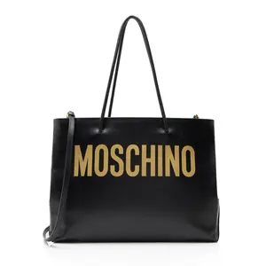 Pre-owned MOSCHINO Leather Tote Bags Logo Shopper Tote