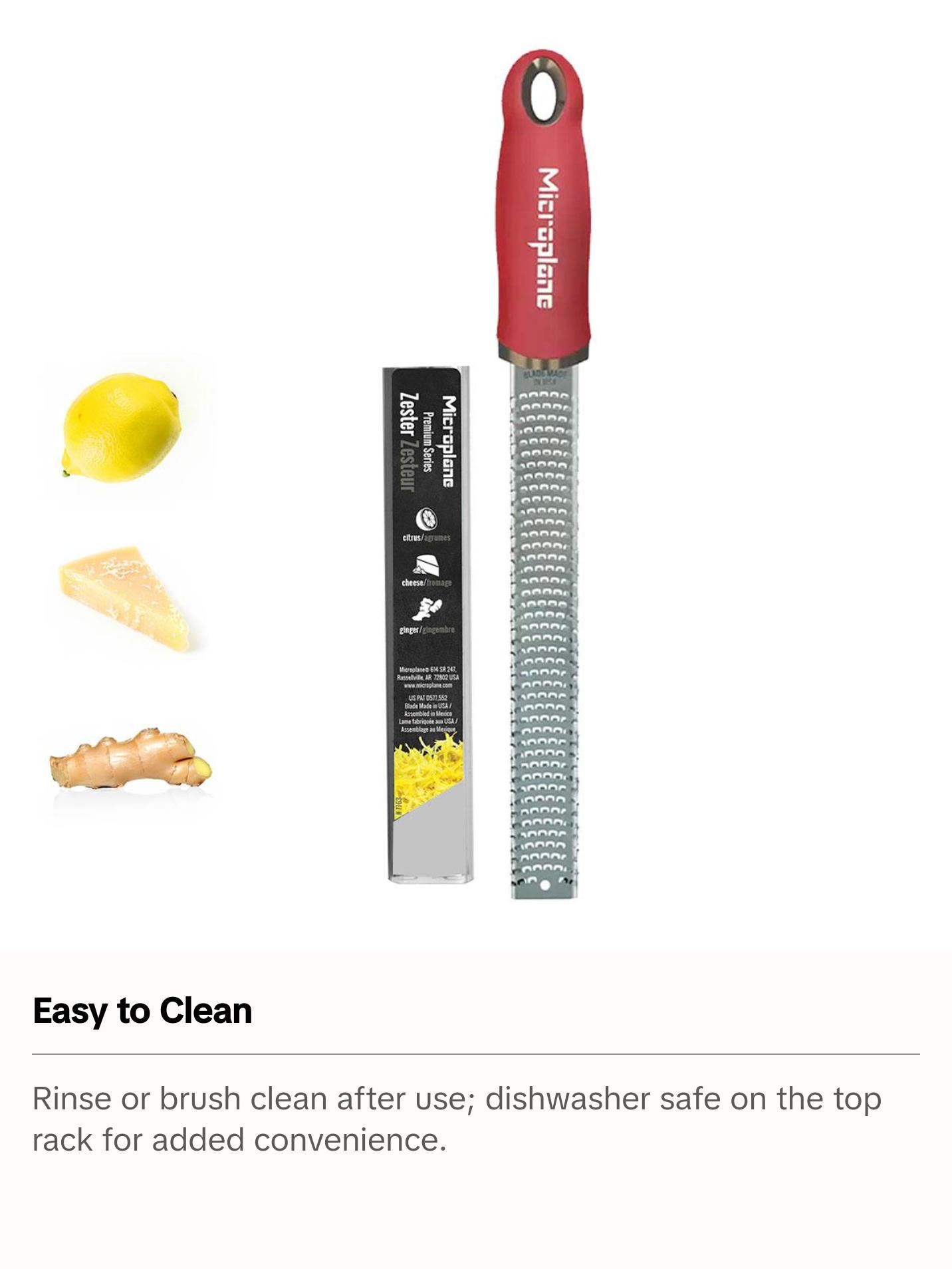 Microplane, Premium Classic Citrus Zester – Urban Colors Edition, Rasp-Style Stainless Steel Grater for Citrus, Cheese & More