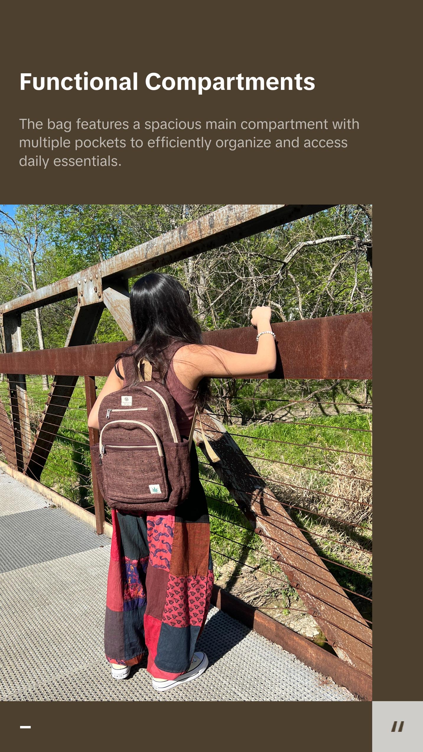 Kailash Himalayan Hemp Backpack