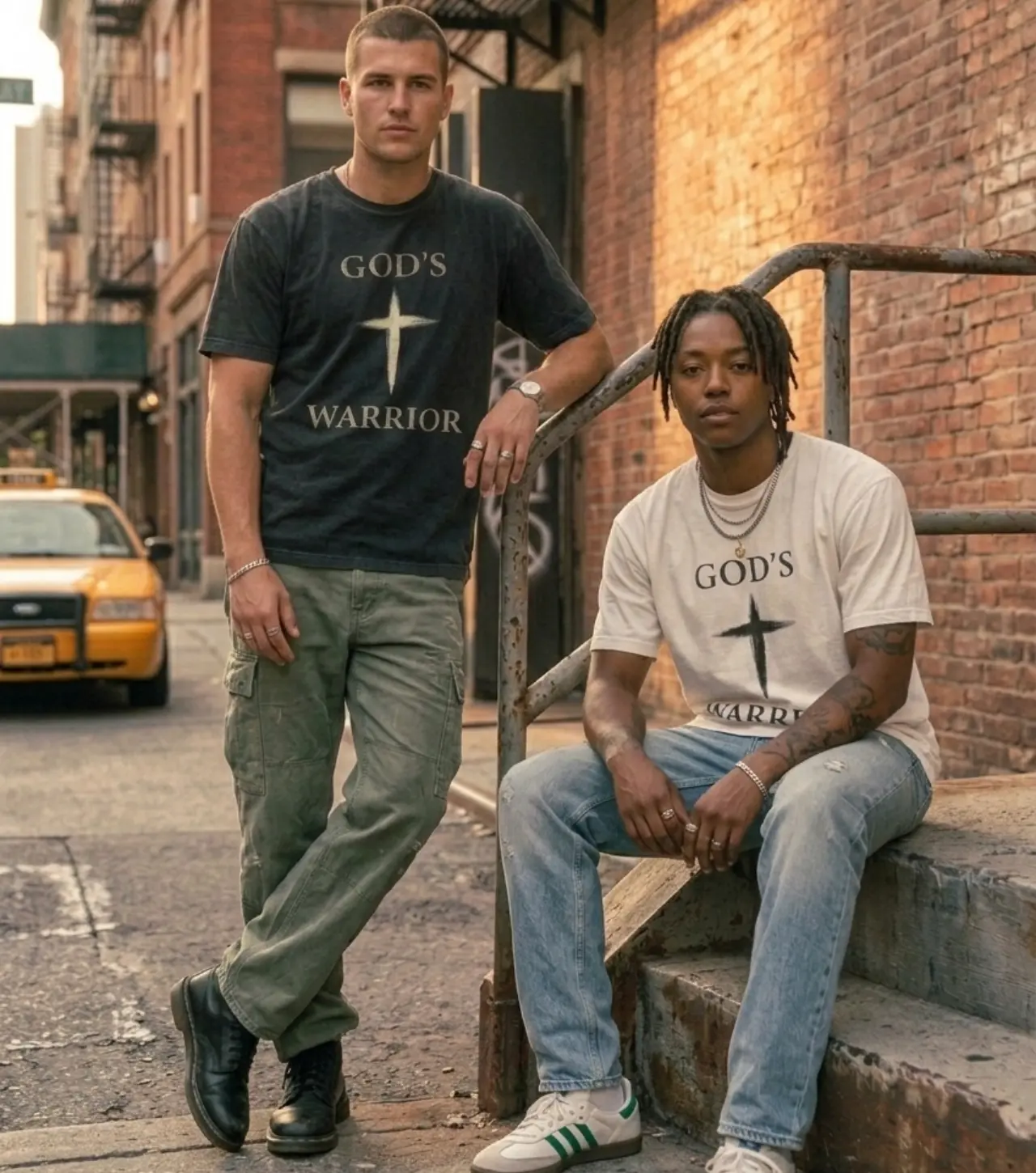 God's Warrior cross t-shirt | Psalm 144:1 Christian tee