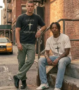 God's Warrior cross t-shirt | Psalm 144:1 Christian tee