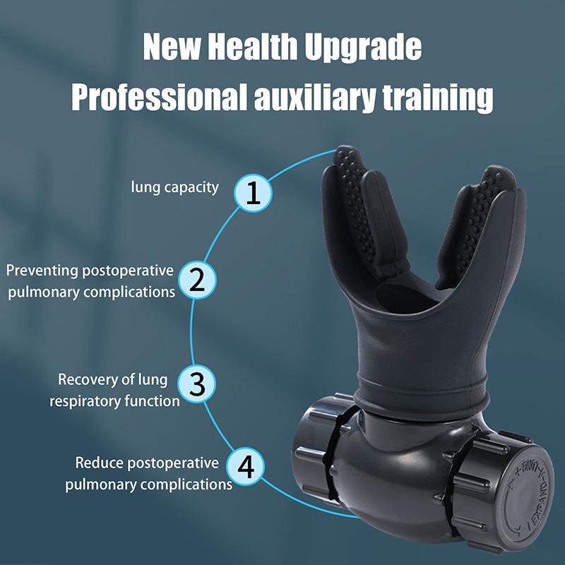 Breathing Trainer Exercise Lung Trainer Silicone Mouthpiece Exercise Training Equipment for Household Healthy Care Accessories