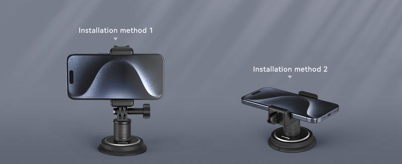 SmallRig 2-in-1 Gym Magnetic Suction Cup Phone Holder for iPhone 17/16Pro Max &Build in 6 Magnets Powerful Car Mount for GoPro Hero 13/12/11/10, for Akaso, for Insta360, for DJI OSMO Action 4/5, Pocket 3 and Phone 4347