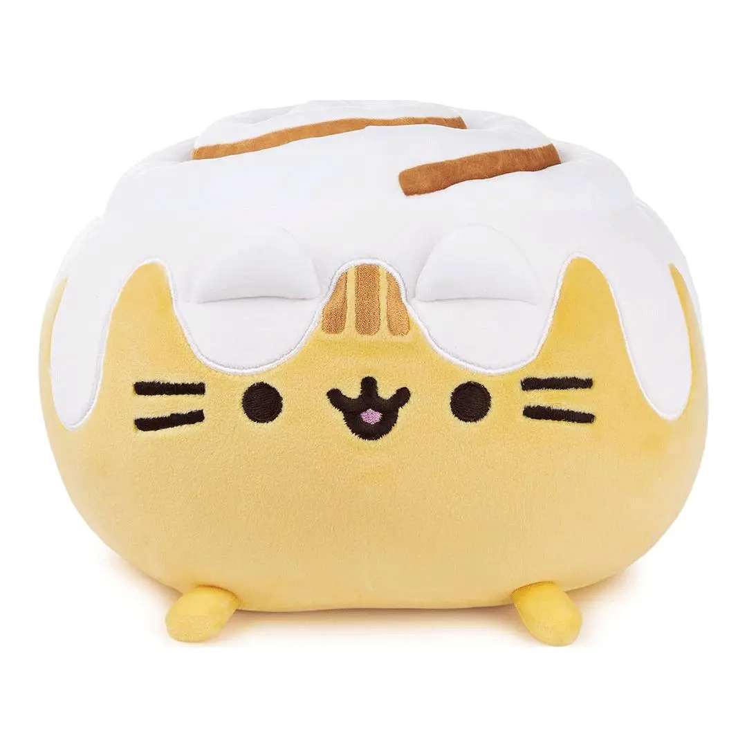 GUND Pusheen Catfé Cinnamon Roll Squisheen 12" Cuddly Stuffed Animal Collectible Plush Toy