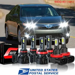 6PCS 9005 9006 H11 LED Headlight Bulbs 26000LM 6000K | IP68 Canbus Plug-and-Play for Toyota Corolla 2009-2013