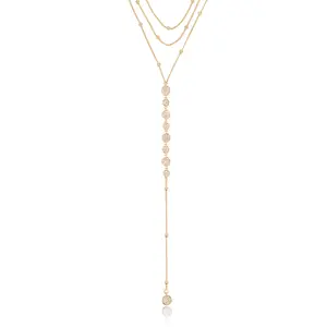 Bali Dreams Crystal Lariat Necklace