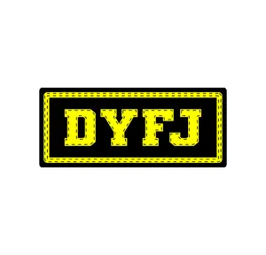Firefighter DYFJ Tail Flap (two decals 3")  Sticker