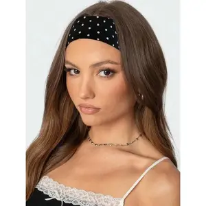 12pac Polka Dot Pattern Hair Band, Casual Simple Hair Accessories for Women & Girls, Minimalist Headwear Suitable for Thick Hair