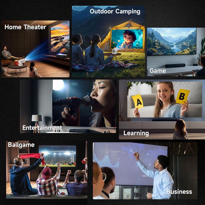Auto Focus HY310 Intelligent Projector Google Assistant with 4K Support 330ANSI Dual WiFi6 Wireless Bluetooth5.4 1080P Native Auto Keystone Correction Androdi 11 Built-in Speaker Home Cinema Movie Outdorr