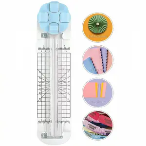 Paper Cutter 4-in-1 Paper Trimmer Multi-Function Scrapbooking Tool with Straight, Wave, Perforated & Creasing Blades for Craft Paper,Cardstock, Coupon, Label, Photo,Postcard