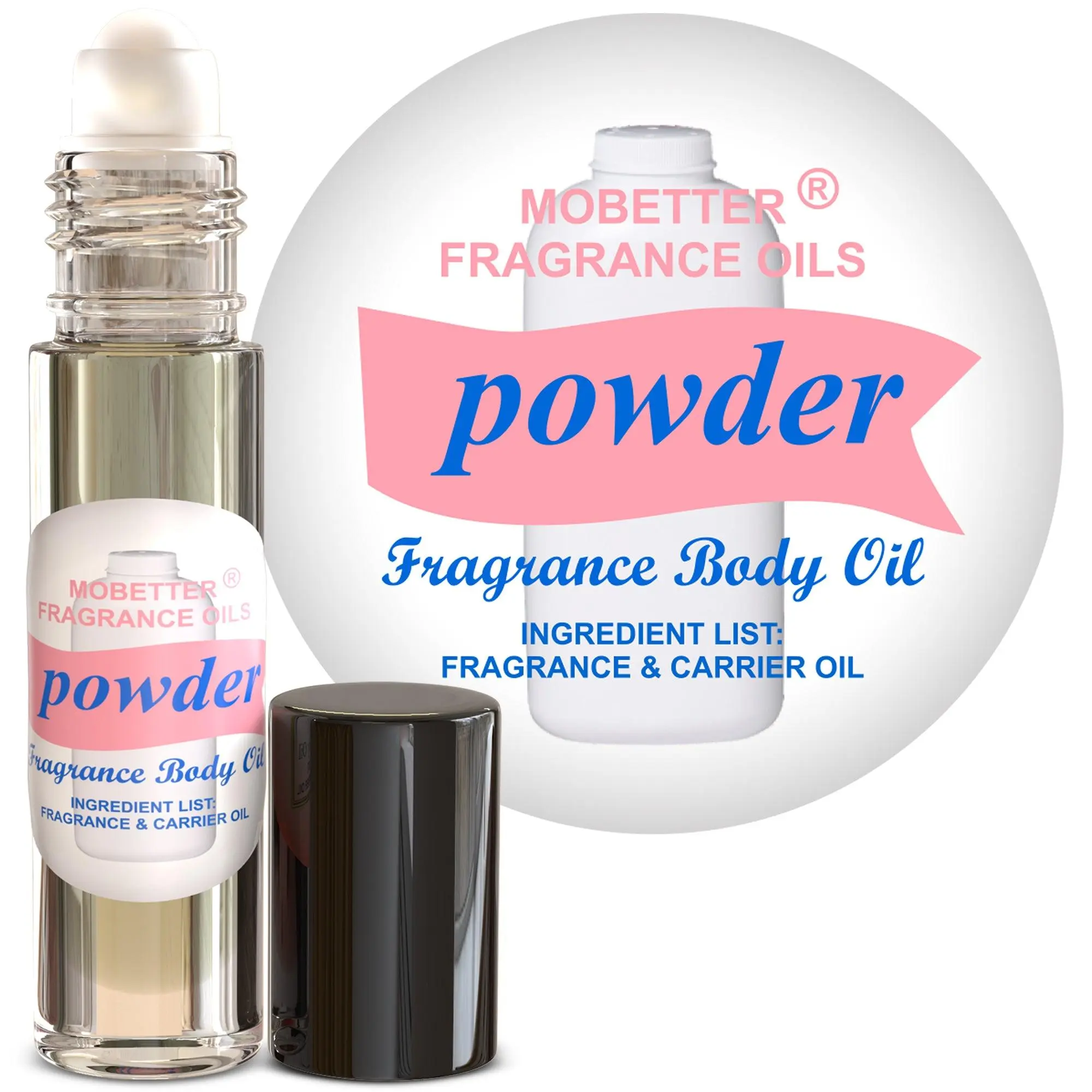 MOBETTER FRAGRANCE OILS Powder Fresh Scent Perfume Fragrance Body Oil Unisex