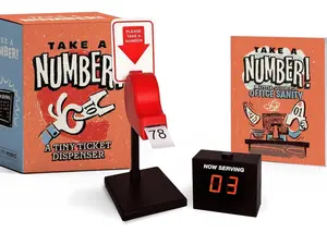 Take a Number! – Tiny Ticket Dispenser | Fun Miniature Toy for Kids & Collectors | Office, Game & DIY Play