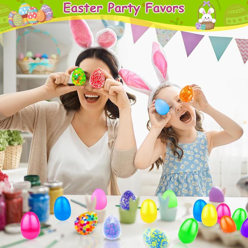 12-Pack Filled Easter Eggs with Squishy Fidget Toys – Stress Relief Balls, Easter Basket Stuffers & Party Favors for Kids, Toddlers, Classroom Prizes & Gifts