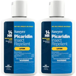 Sawyer Products SP5642 20% Picaridin Insect Repellent, Lotion, 4-Ounce, Twin Pack,White