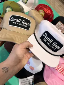 Small Town Big Bullshit Trucker Khaki