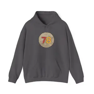Vintage Pullover Hoodie - Size 5XL - Charcoal | Pick Your Number