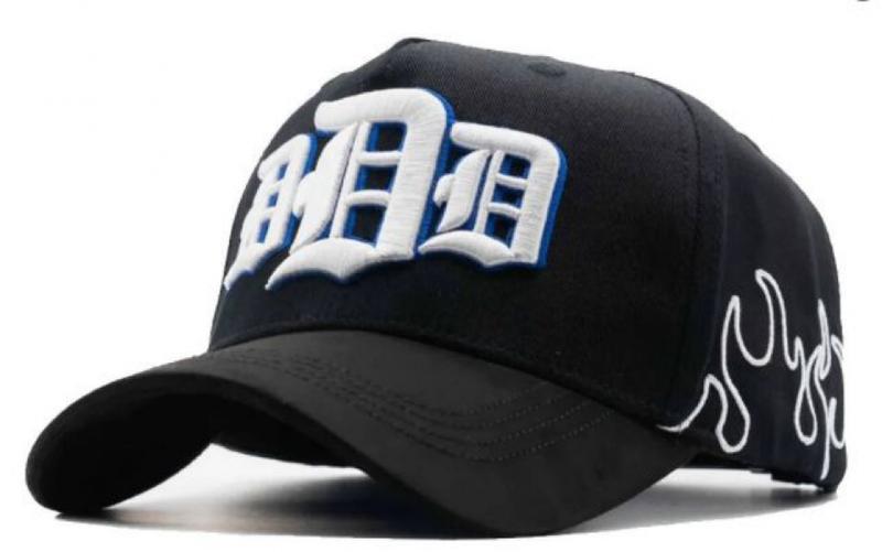 Barbas Hats Chrome Rose Gold – Premium Black Adjustable Snapback with 3D Chrome Metal Crosses, Trendy Streetwear Baseball Cap