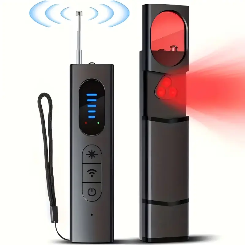 Hidden Camera Detectors, GPS Tracker Finder, Portable Hidden Bug and Camera Detector, 5 Levels Sensitivity 6 Modes, Wireless Rechargeable for Home, Car, Hotel, Travel