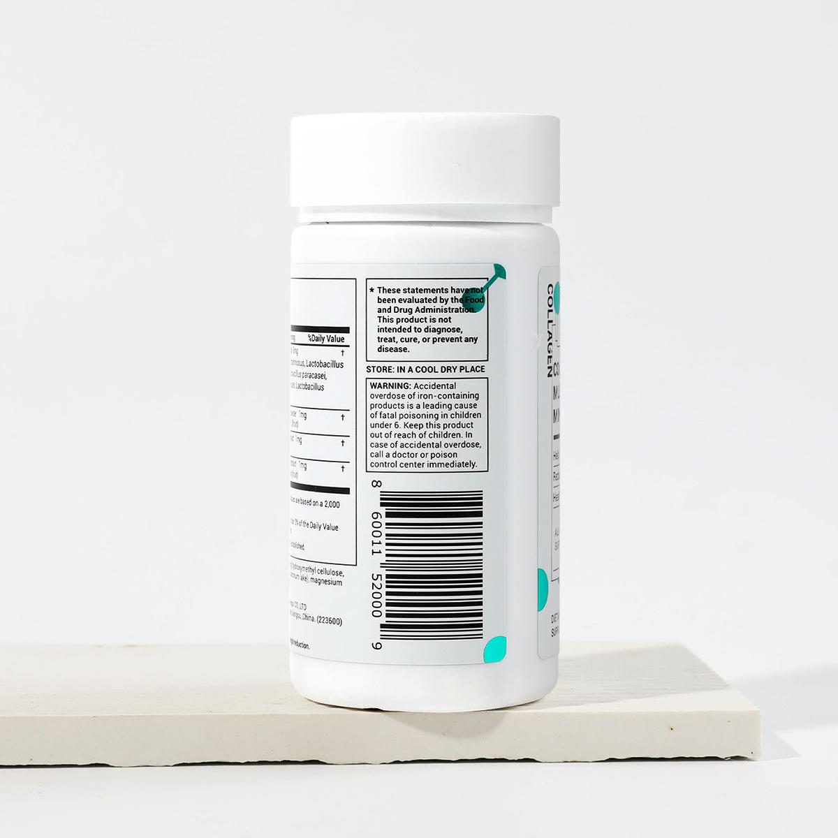 【Detox&Cortisol Bundle】 Drbiocare  Collagen and magnesium Supplement. Collagen, magnesium, Vitamin D3,Vitamin C, Ashwagandha and probiotics 28-in-1