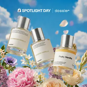 Vanilla Valentine, Dossier, Unisex Perfume Bundle, 3x50ml, Eau de Parfum, Aquatic Vanilla, Gourmand Vanilla, Fruity Vanilla