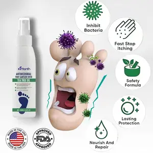 7 Day Tea Tree Foot Spray | Kills Fungus & Odor Fast | 98% OdorElimination | Repairs Cracked Heels | Moisturizes Dry Feet| Quick-Dry & Clinically Tested Antiseptic for Foot & NailCare