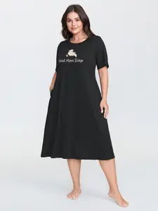 【Summer Turn-Up】Bloomchic Ultra-Comfort Stretchy Otter Print Lounge Dress 2026 Summer Pick for Mother's Day