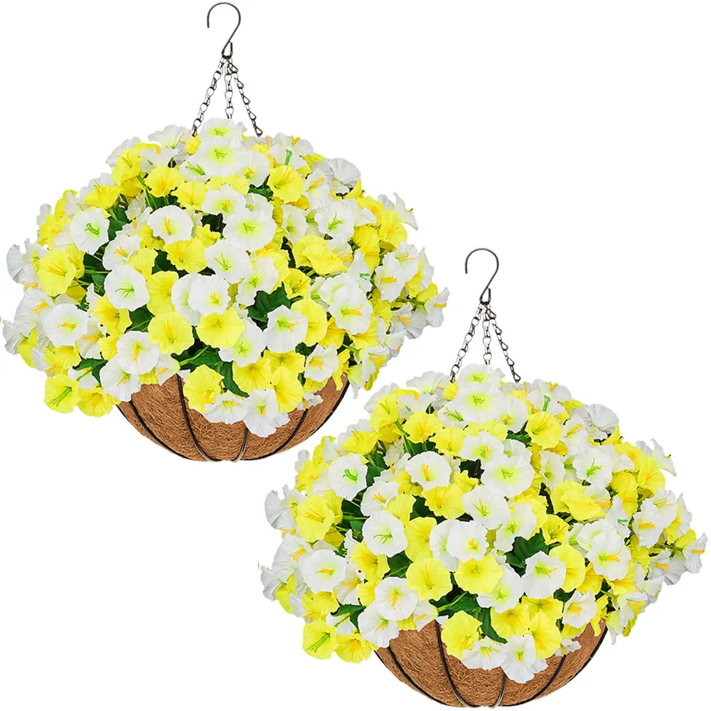 2 Pcs Yellow and White