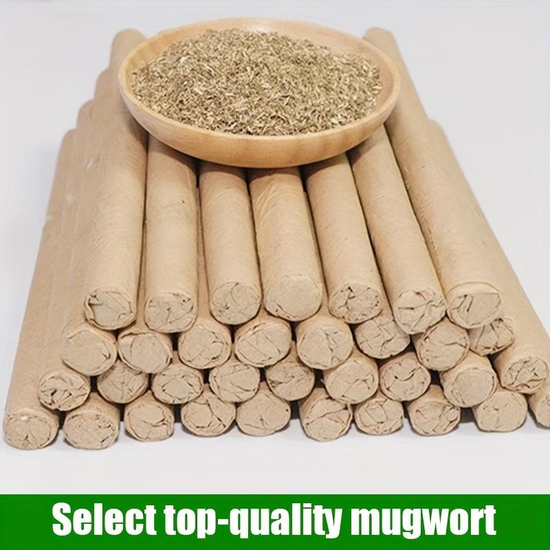10/20/30/50-Pack Organic Mugwort Scented Incense Sticks - Slow Burn Aromatherapy, Calming Home Fragrance, Mugwort Bug Repel, Multiple Packs for Indoors, Outdoors, BBQs Daily Use, Relaxing Aroma For Evenings