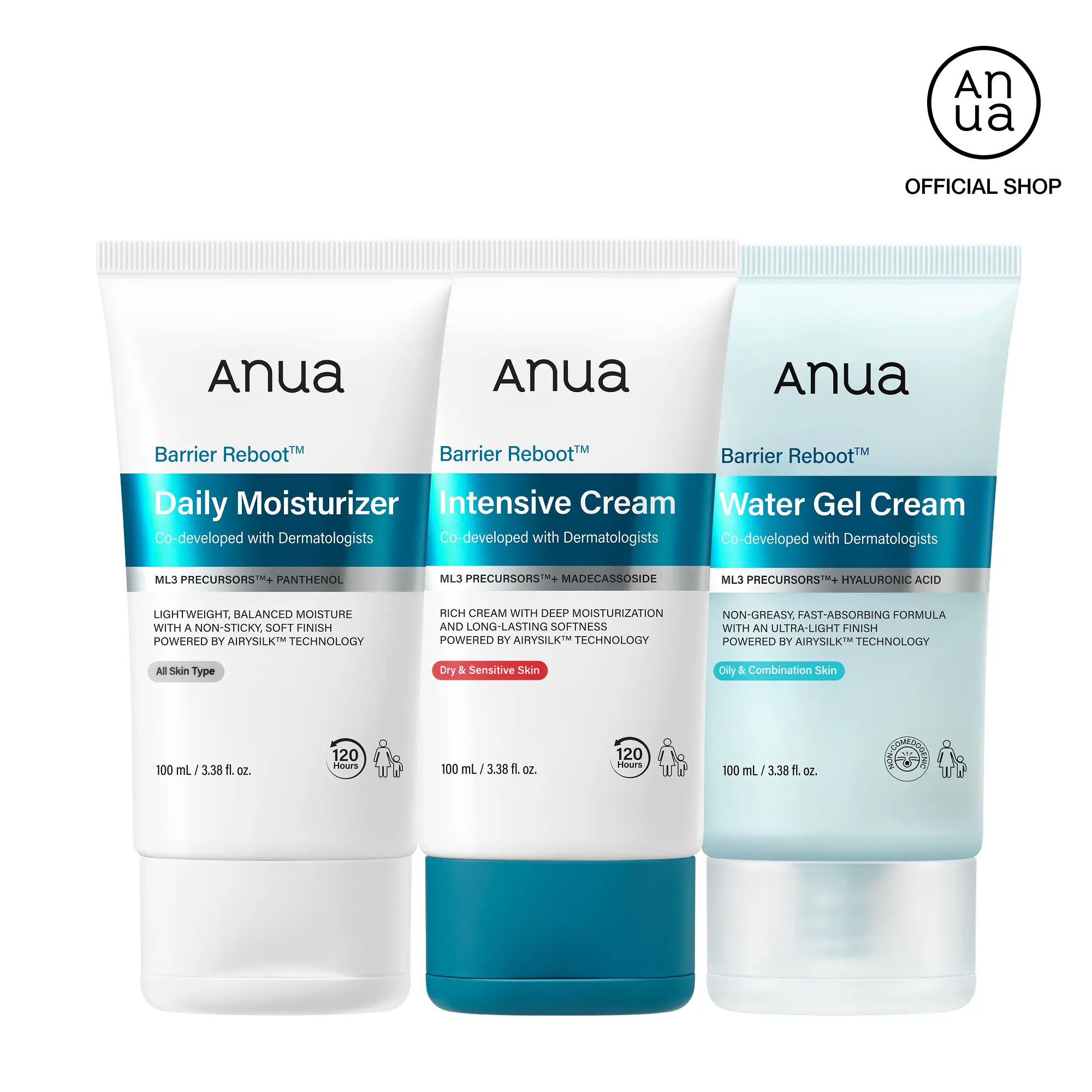 [Anua] Barrier Reboot Cream, 3 types for All Skin Types, Dermatologist Tested Korean Skincare