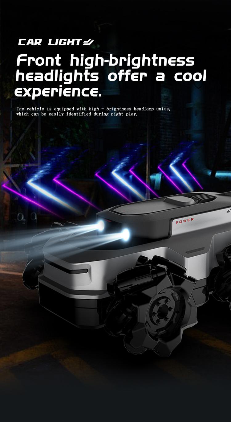 BRRRRT Amphibious Remote Control Car 4WD Waterproof RC Vehicle 360°Rotation RC Truck Stunt Car 2.4 GHz Remote Control Boat for 5 6 7 8 9-12 Kids Girls Boys Gift All Terrain Water Beach Pool Toy