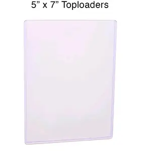 5.4" x 7.5" Jumbo Card Sleeves, Rigid Print Protectors Clear Hard Plastic Large Card Sleeves for Jumbo Card (Design fits jumbo Pokeman cards.)