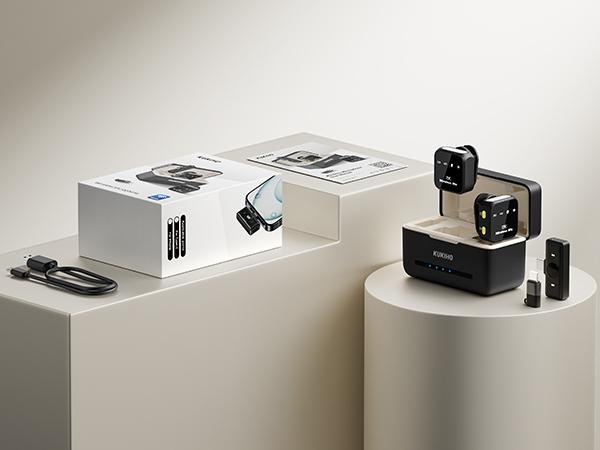 HOLIDAY HAUL! KUKIHO Wireless Lavalier Mic with Charging Case – Long Range, Ultra-Clear Audio – For iPhone/Android – Great for Vlogging, YouTube, Interviews