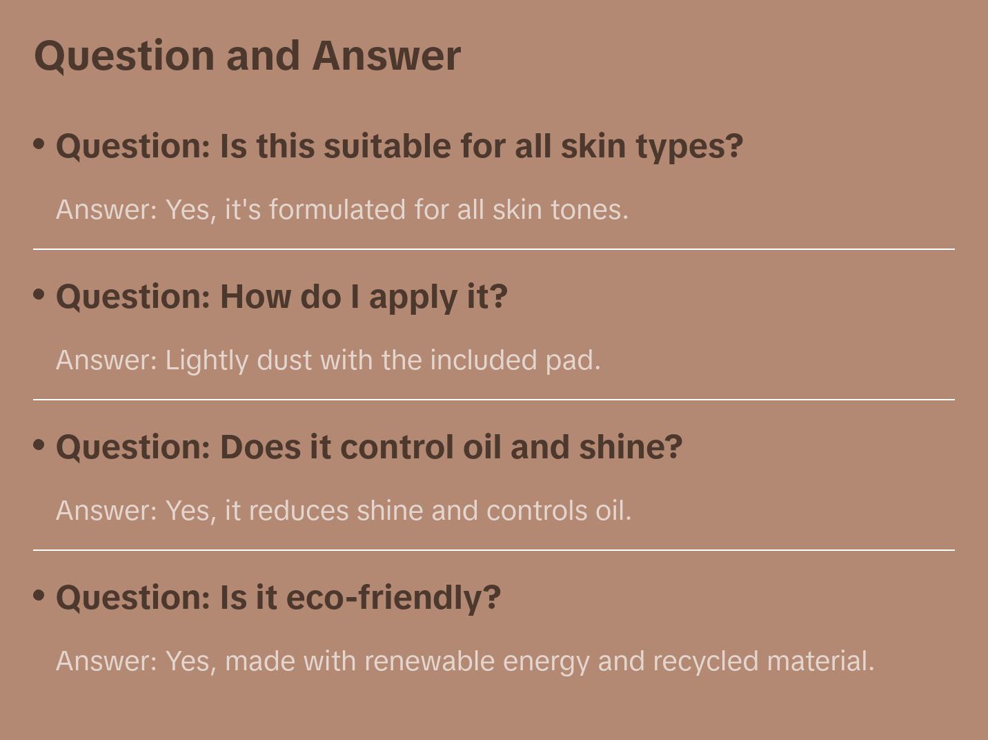 Product 07 - Anti-Shine Tool