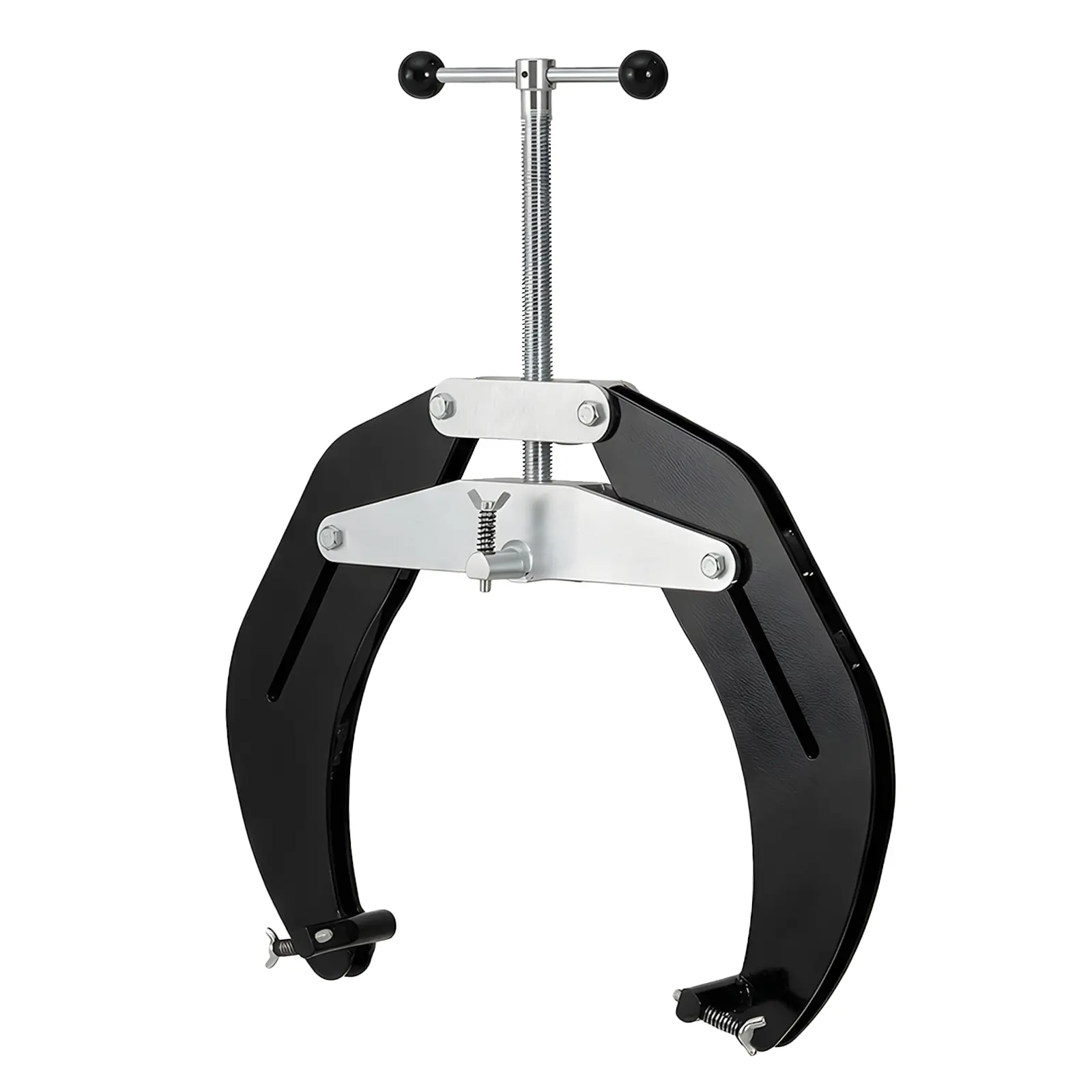 Upgraded Heavy Duty Stainless Steel Multifunctional Pipe Clamp - Quick-Acting Secure Tool with T-Handle Adjustment, Lightweight Ultra Clamp for Plumbing, Industrial Applications, Black, Heavy Duty Clamp, Secure Clamp