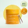 [PLANTIFIQUE Official Shop] Kojic Acid-Turmeric Gentle Cruelty-Free Exfoliating Cleanser Pads, Daily Use, Hydrating Skin Brightening Product to Exfoliate, Smooth Tone, Treat Hyperpigmentation, Contains Fragrance/Parfum