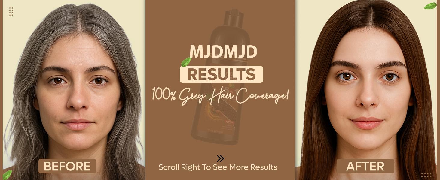 Black Hair Dye Shampoo 5-in-1, Instant Hair Color Shampoo for Gray Hair Coverage, Herbal Formula with Ginseng Extract & Plant Ingredients, Natural Sulfate-Free Hair Coloring for Women & Men, Champu Para Canas 200/500ML Black Hair Dye Shampoo 5-in-1, Instant Hair Color Shampoo for Gray Hair Coverage, Herbal Formula with Ginseng Extract & Plant Ingredients, Natural Sulfate-Free Hair Coloring for Women & Men, Champu Para Canas 200/500ML