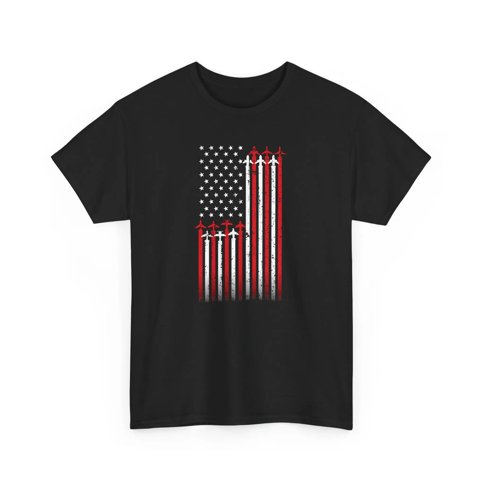 Airplane American Flag Pilot Aviation T-shirt, Airplane Fans Women Men Christmas Gifts Aviation Lovers T-shirt