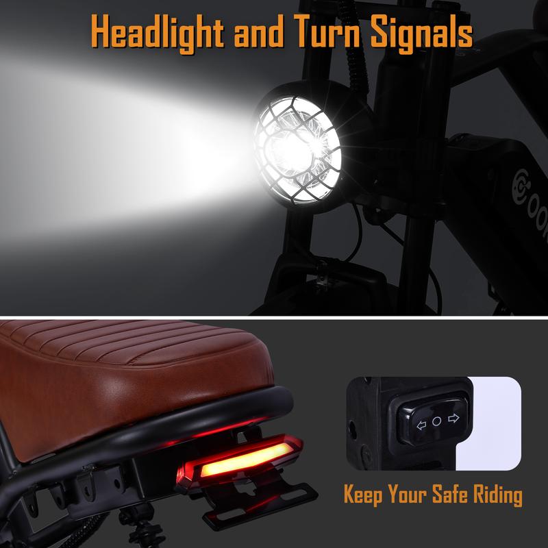 Smart Peak 1500W Ebike 48V 17.5Ah Removable Battery 31MPH 20" Fat Tire Dual Shock Absorber Adults Electric Bike for Mountains Snow Sand Road Folding High-Powered E-Bike electric  bicycles