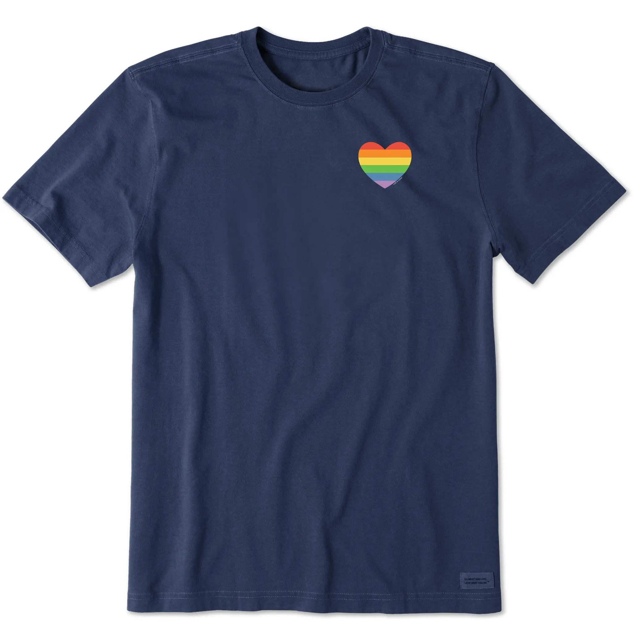 Men's Rainbow Pride Heart Short Sleeve Tee