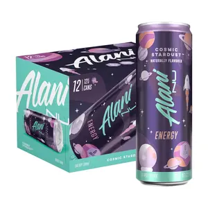 Alani Nu Energy Drink Cosmic Stardust 12 Pack 12oz Cans Zero Sugar 200mg Caffeine Boosting Beverage