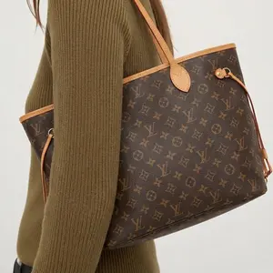 Pre-owned Louis Vuitton Canvas Tote Bags Neverfull GM Monogram Tote Bag
