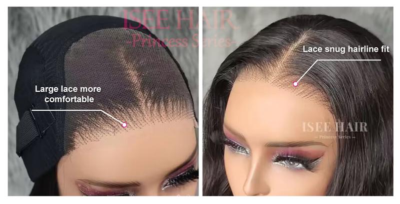[Free Upgraded] ISEE HAIR Wear Go Kinky Straight 6*4 HD Lace Closure Wigs With Preplucked Natural Hairline Springtok #TikTokShopHolidayHaul