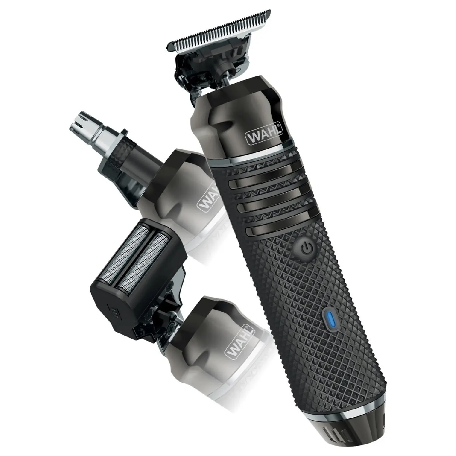 Wahl USA Pro Series High Visibility Skeleton Style Trimmer with 3 Attachment Heads, Waterproof Design, and 2-Hour Runtime for Men's Grooming