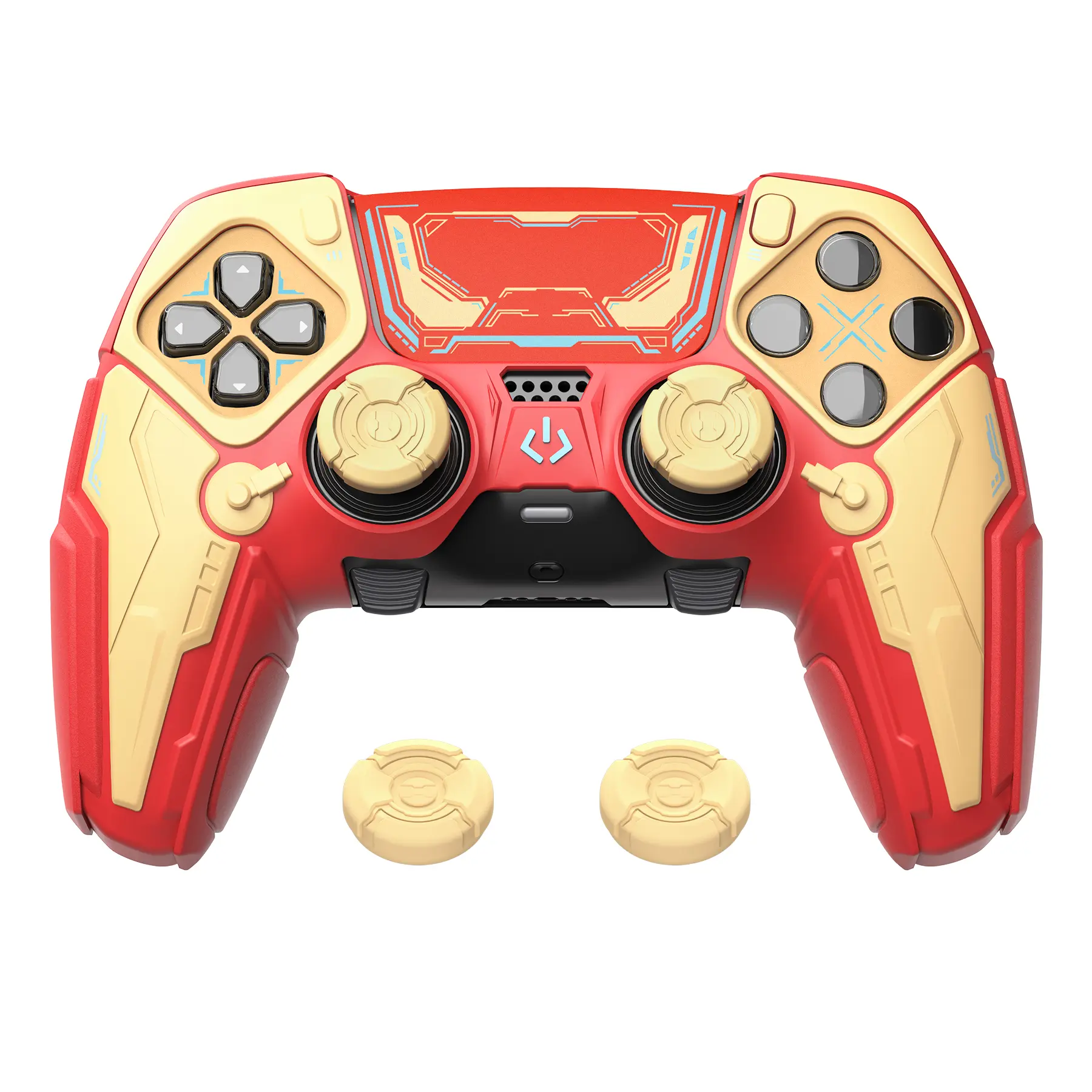 PlayVital for PS5 Edge Controller Silicone Case Stellar Mecha Design Anti-Slip Grip Protector
